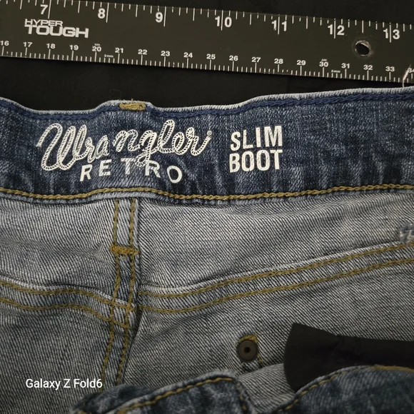 Wrangler Retro Slim Boot Jeans‎ Men’s Size 36x34 Medium Wash - Picture 5 of 9